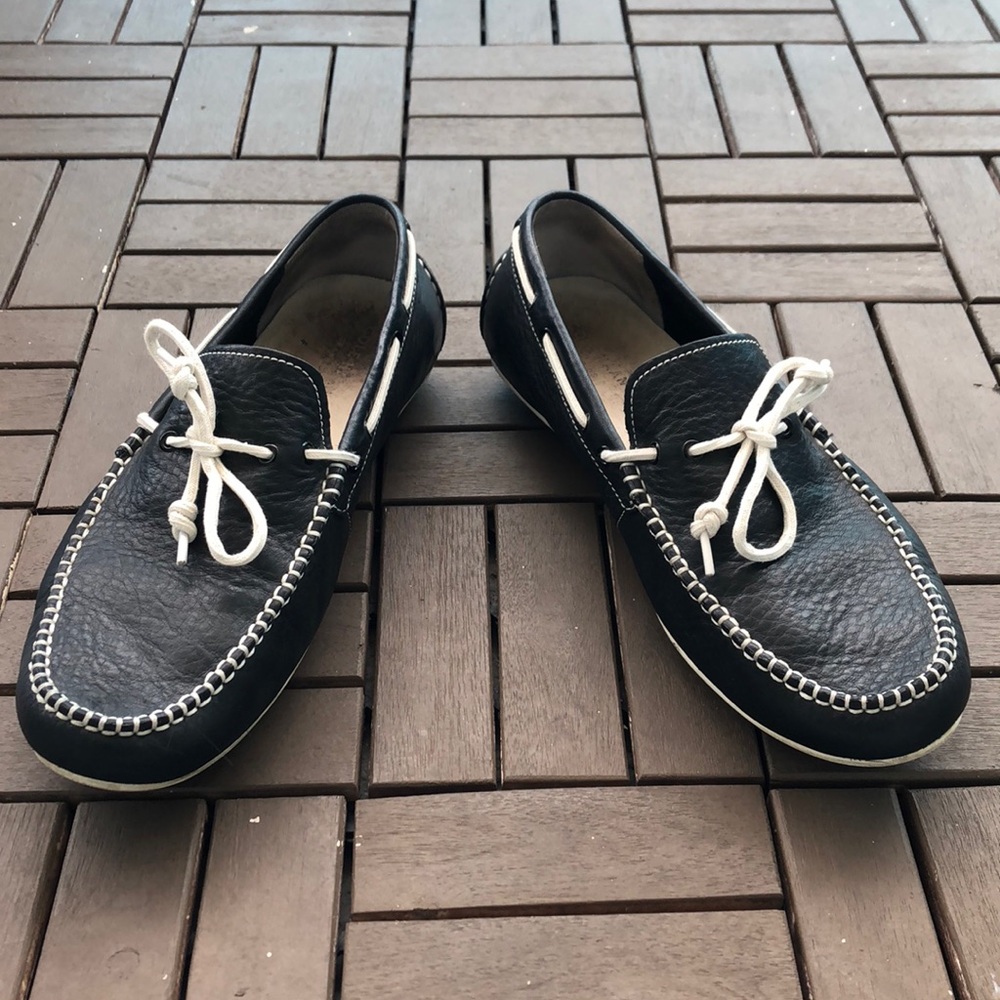 Cole Haan Men’s Grant Slip On Loafer Black/White